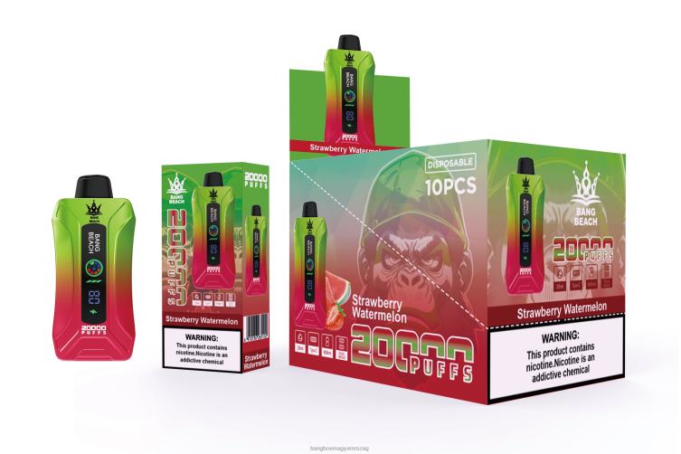 Bang Beach Vape - Bang Beach 20000 puff okosképernyős vape Z86J63 epres görögdinnye