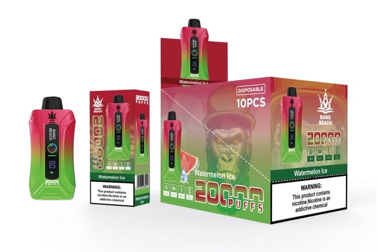 Bang Beach Vape - Bang Beach 20000 puff okosképernyős vape Z86J67 görögdinnye jég