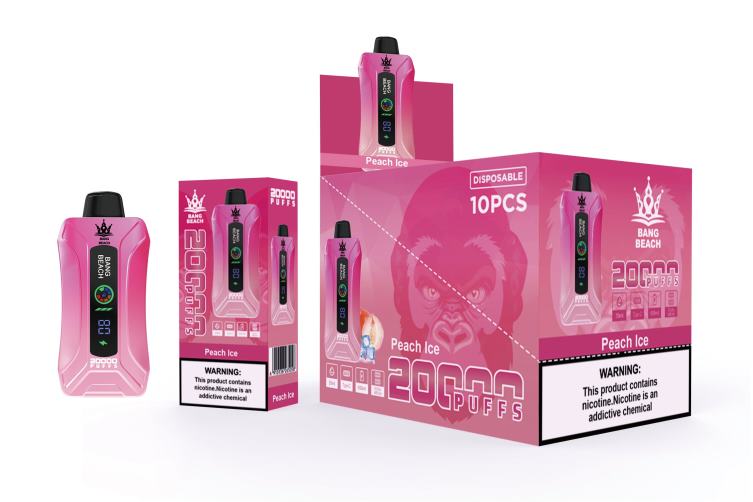 Bang Beach Vape - Bang Beach 20000 puff okosképernyős vape Z86J69 barack jég