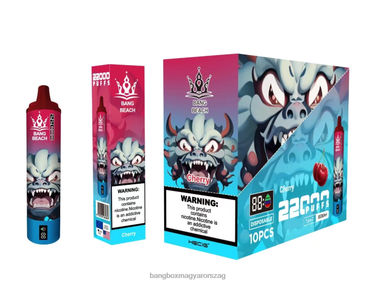 Bang Beach Vape - Bang Beach 22000 puffadásos intelligens képernyő Z86J617 cseresznye