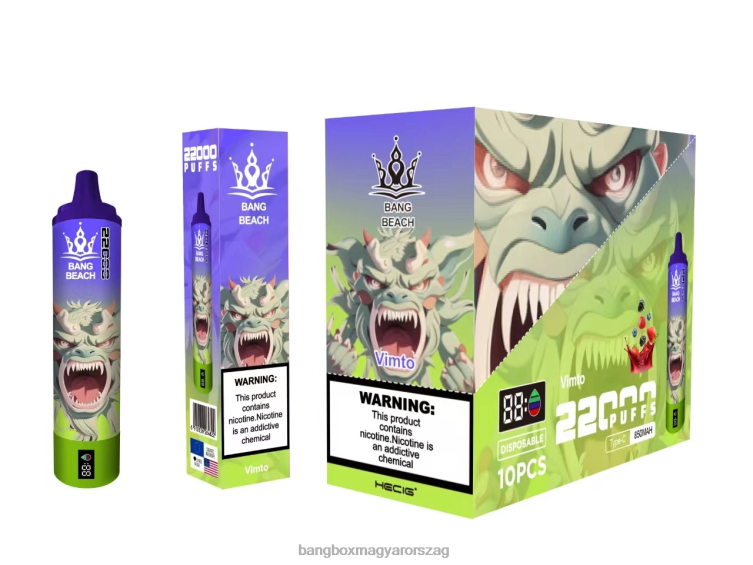 Bang Beach Vape - Bang Beach 22000 puffadásos intelligens képernyő Z86J618 vimto