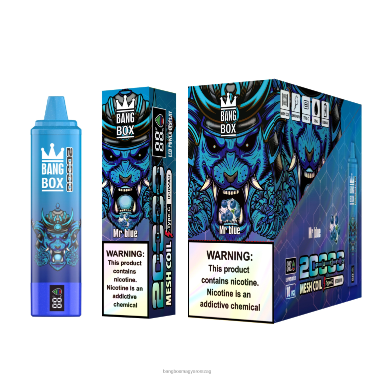 Bang Box Vape - Bang Box 20000 puff okosképernyő Z86J660 kék úr