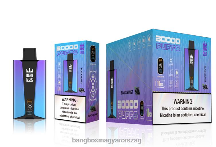 Bang Box Magyarország - Bang Box 30 000 puff okosképernyő Z86J677 fekete kitörés
