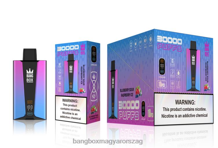 Bang Box Magyarország - Bang Box 30 000 puff okosképernyő Z86J681 áfonyás savanyú málnajég