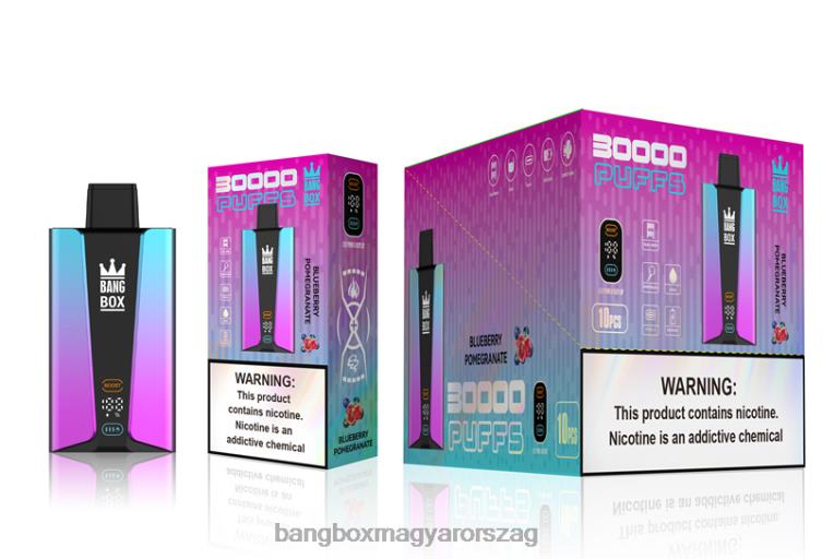 Bang Box Vape - Bang Box 30 000 puff okosképernyő Z86J680 áfonyás pomgerante