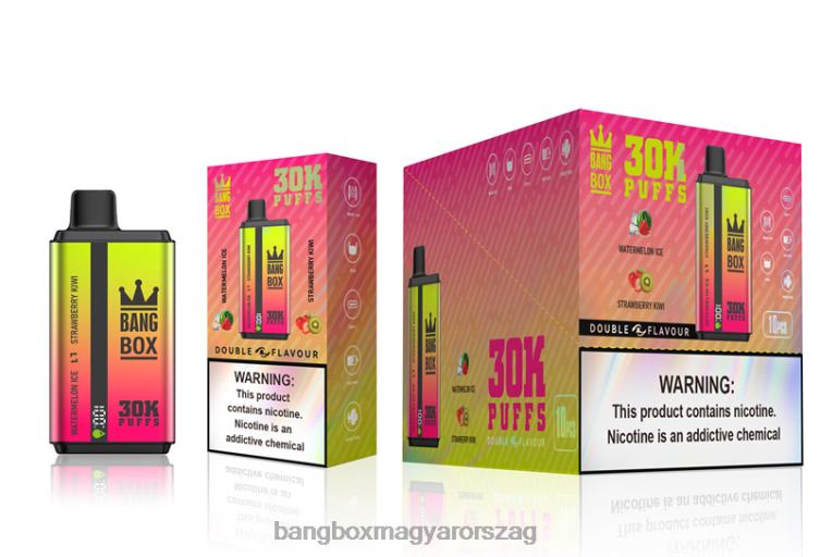 Bang Box Budapest - Bang Box 30000 felfújás kettős ízben Z86J662 görögdinnye jég és eper kivi