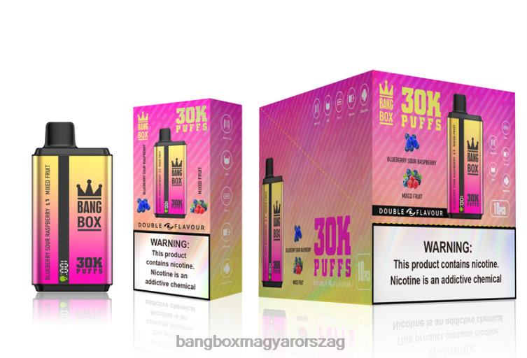 Bang Box Budapest - Bang Box 30000 felfújás kettős ízben Z86J666 áfonyás savanyú málna és vegyes gyümölcs