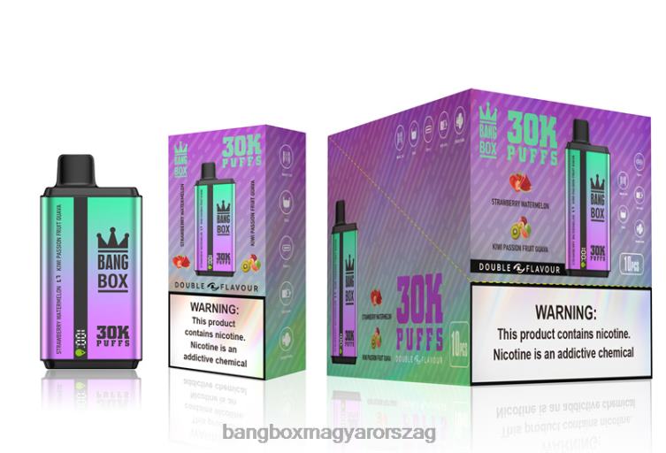Bang Box Budapest - Bang Box 30000 felfújás kettős ízben Z86J670 eper görögdinnye és kivi maracuja guava