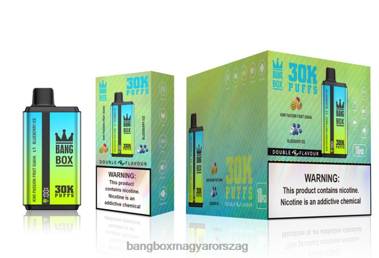 Bang Box Magyarország - Bang Box 30000 felfújás kettős ízben Z86J665 kiwi passiógyümölcs guava és áfonya jég