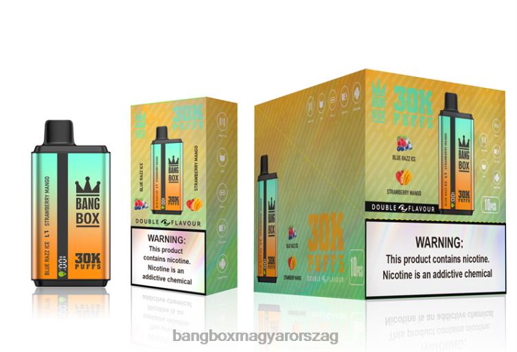 Bang Box Magyarország - Bang Box 30000 felfújás kettős ízben Z86J673 kék razz jég és eper mangó