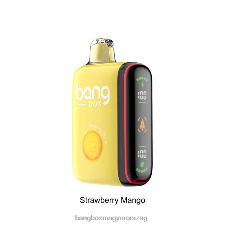 Bang Box Ára - Bang Box 9000-18000 puffadásos intelligens teljesítmény kijelző Z86J635 epres mangó