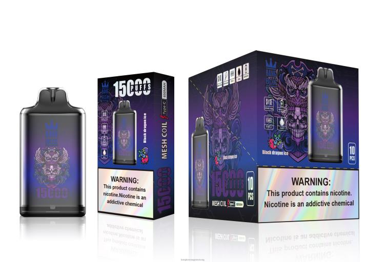 Bang Box Budapest - Bang Box s1-15000 fújás Z86J6110 fekete sárkány jég